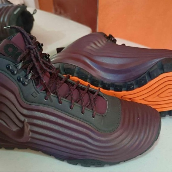 Nike ACG Lunardome 1 Sneakerboot 654867-669 Deep Burgundy Red Black Men 11 Size - Picture 5 of 5